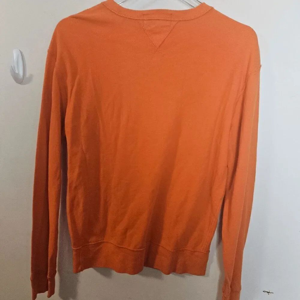 Polo by Ralph Lauren Lightweight Crew neck Long Sleeve Knit Pullover Men's Orang - Picture 2 of 3